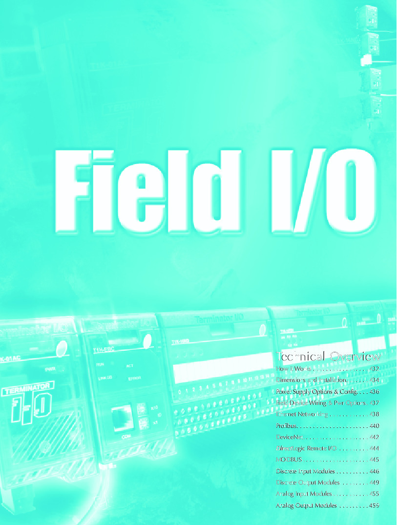 First Page Image of T1F-16DA-1 Termination Field IO Manual.pdf